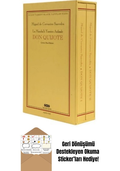Don Quijote 2 Cilt Takım Kutulu + Okuma Sticker'ları