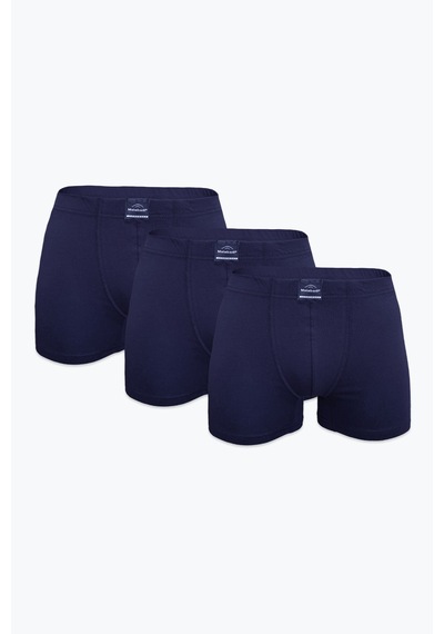 Malabadi Erkek 3'lü Lacivert Premium Collection Modal Boxer 3m251