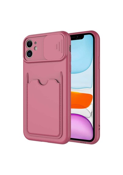 Apple Uyumlu iPhone 11 Kılıf Zore Kartix Kapak Koyu Mor
