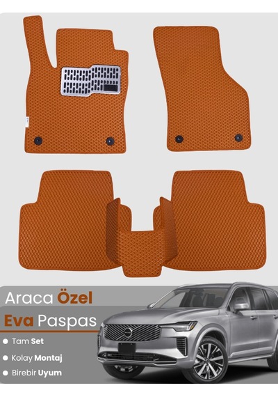 Volvo Xc90 2014-2025 Uyumlu Eva Paspas Tam Set Oto Paspas,araca Özel,tam Koruma,kolay Montaj 510