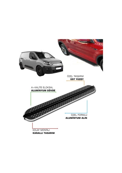 Fiat Doblo Uzun Şase Uyumlu 2023 2024 2025 2026 2027 Yan Basamak