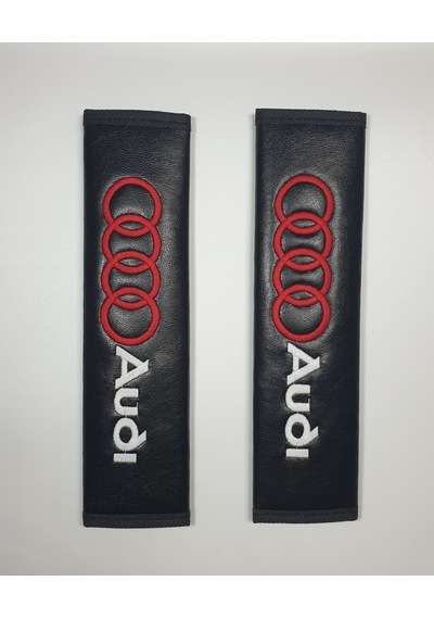Audi Deri Yastık + Kemer Pedi - Audı 2'li Konfor Seti - Audi Deri Set - Audi Konfor Seti