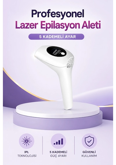 Kargo Ipl Lazer Epilasyon Aleti 5 Kademeli Güç Ayarlı Najmaddin