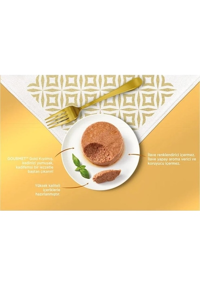 Gourmet Gold Box Kıyılmış Seri Kedi Yaş Maması 12 Adet X 85 Gr