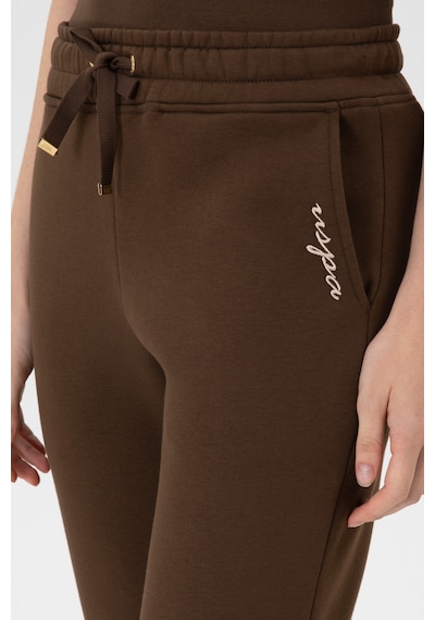 U.S. Polo Assn. Kadın Kahverengi Şardonlu Jogger Eşofman Altı 50313581-VR029 U.S. Polo Assn. Kadın Kahverengi Şardonlu Jogger Eşofman Altı 50313581-VR029