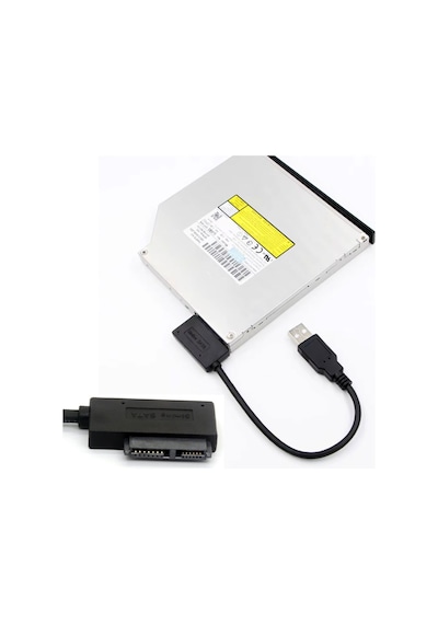 Usb 3.0 Slimline Sata Notebook Cd/dvd Rom Optik Sürücü Kablosu 7+6 13 Pimli