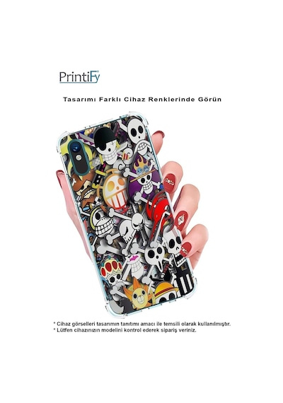Samsung Galaxy Uyumlu M33 Köşe Korumalı Antişok Kapak Anime Tasarımlı Şeffaf Kılıf