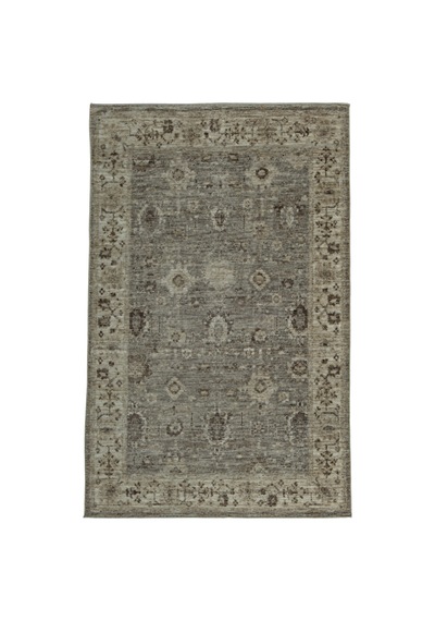 Vivanni Home Ashlynn Polyester Vintage Halı Pamuk Atkı Tabanlı Modern Dokuma Ev Halısı Gri