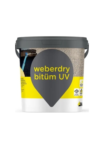 Weber Dry Bitüm Uv 17 Kg Bitüm Kauçuk Sürme Yalıtım -