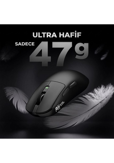 Royal Kludge Rk M3 47g Ultralight 8k Wireless Kablosuz Gaming Mouse Standart