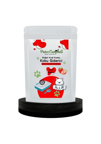 Kedi Kumu Koku Giderici- Kötü Kokuları Giderir - Doğal Koku Giderici -çilek Kokulu 240 Gr