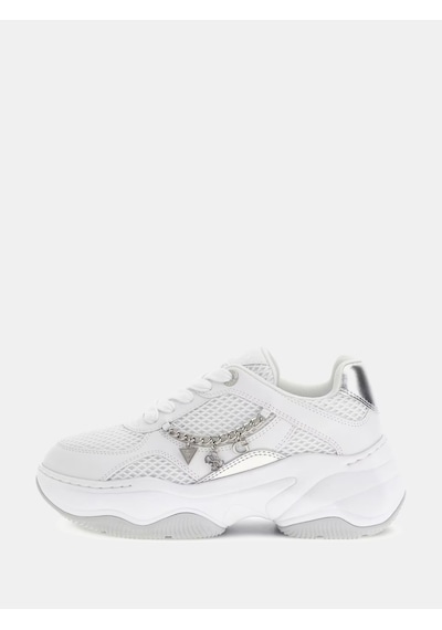Guess Harpaa Logo Zincirli Kadın Sneaker Ayakkabı Flpharele12 Beyaz