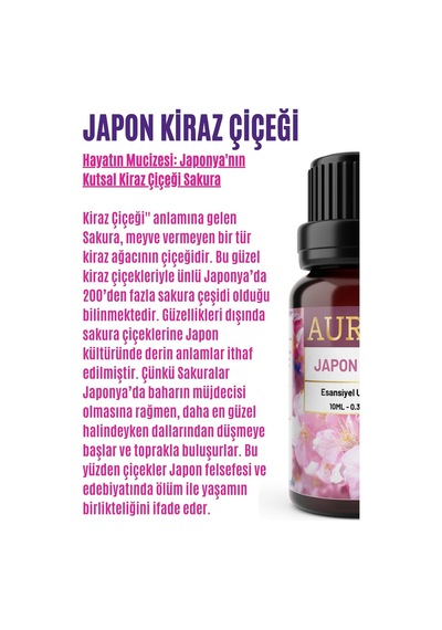 Auran Japon Kirazı Esansiyel Uçucu Yağı 10 ML