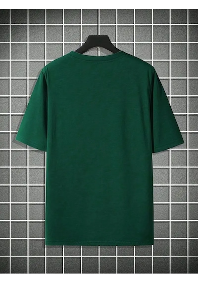 Nyc Baskılı Unisex Oversize Tshirt Yeşil