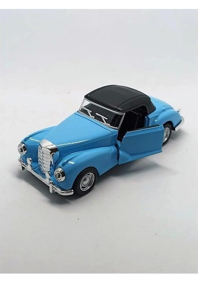 Nostaljik Klasik Metal Çek Bırak Araba Mavi Kapılar Açılır 1/36 Ölçek Mod:3 Diğer