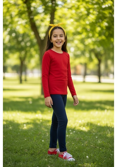 Kiagu Sarı Basic Tsort - Terletmeyen Esnek Kumaş Pamuklu Mevsimlik Sarı Kız Çocuk T-shirt Kırmızı Kiagu Sarı Basic Tsort - Terletmeyen Esnek Kumaş Pamuklu Mevsimlik Sarı Kız Çocuk T-shirt Kırmızı