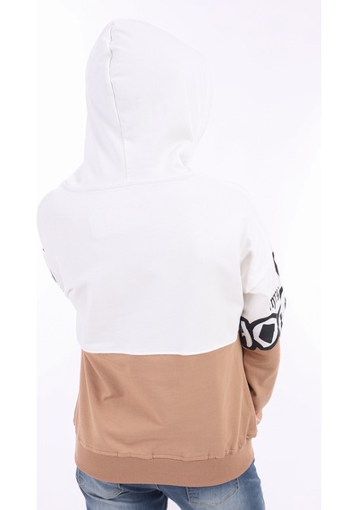 Toontoy Kids Toontoy Erkek Çocuk Baskılı Sweatshirt Kahverengi