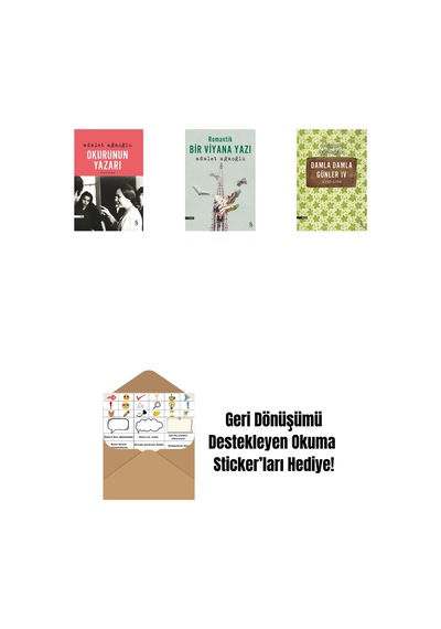 Okurunun Yazarı + Romantik Bir Viyana Yazı + Damla Damla Günler 4 + Okuma Sticker'ları