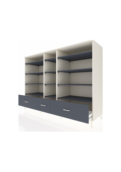 Kronos Dolap 12 Raflı 3 Çekmeceli 220x59x163 Aytaşı-antrasit Aytaşı-antrasit Kronos Dolap 12 Raflı 3 Çekmeceli 220x59x163 Aytaşı-antrasit Aytaşı-antrasit