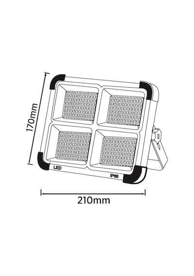 Maxled Mx-9020 200w Taşınabilir Şarjlı Solar Led Projektör 3 Renk