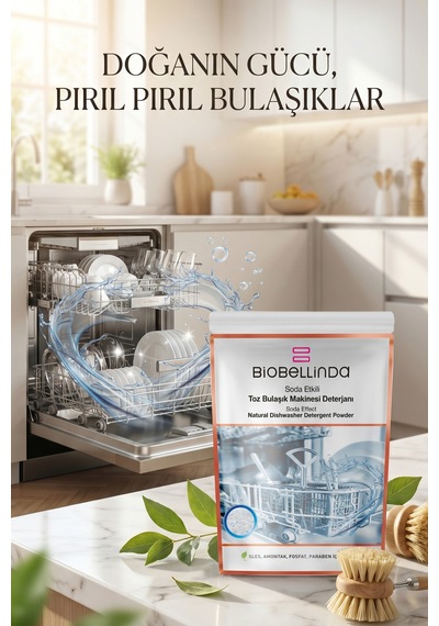 Doğal Toz Bulaşık Makinesi Deterjanı 650 Ml