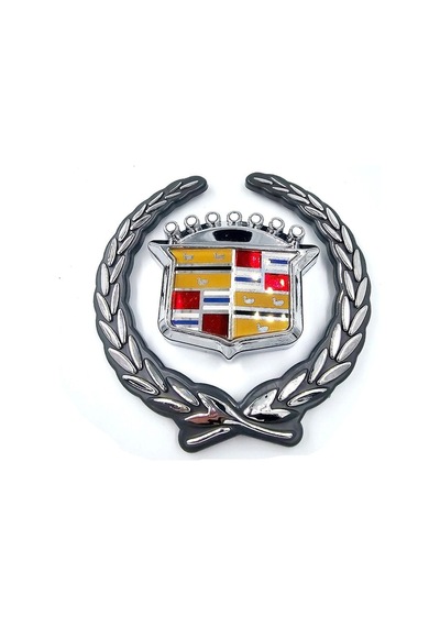 Etiketçilere Özel Cadillac Örgü Arma Gümüş Renk Plastik 10 Cm