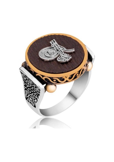 Gümüş Tuğralı Kuka Erkek Yüzük (551168920)