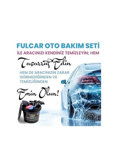 Upway 12 Parça Fulcar Yıkama Kovalı Full Oto Temizlik Ve Araç Bakım Seti
