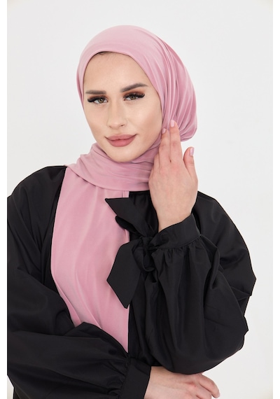 Hürrem Bone Pudra Pratik Hazır Geçmeli Tesettür Bone Sandy Boyunluklu Çıtçıtlı 2505 06 Pudra