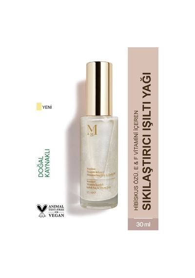 Stardust Vitamin İçerikli Işıltılı Saç Ve Vücut Yağı Vanilya 30 Ml