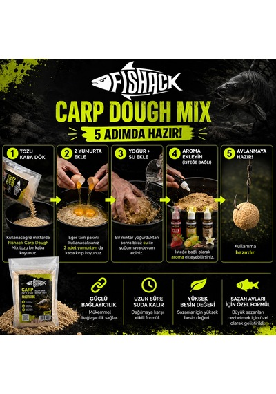 Sazan Hamur Tozu - Özel Katkılı - Carp Dough Mix - 850gr