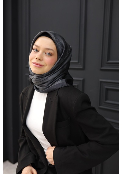 Silk Home Shiny Eşarp 75002-40 Siyah, Antrasit