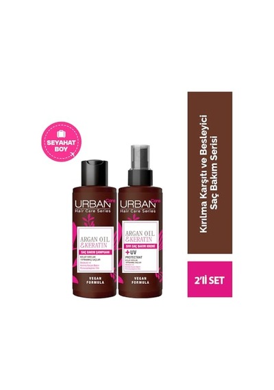 Ayrex Şampuan 100 Ml + Sıvı Saç Kremi 100 Ml Argan Yağı &amp Keratin 2'li Set