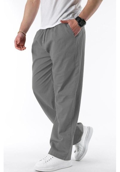 Madmext Füme Bol Paça Beli Bağlamalı Erkek Pantolon E7403 Madmext Füme Bol Paça Beli Bağlamalı Erkek Pantolon E7403