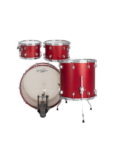 Ludwig Ln34023txpr Neusonic Downbeat Shell Set Diablo Red Modern Rock Tonu Hafif Tasarım