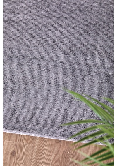 Textured Yolluk Halı 160x230 Cm Gri