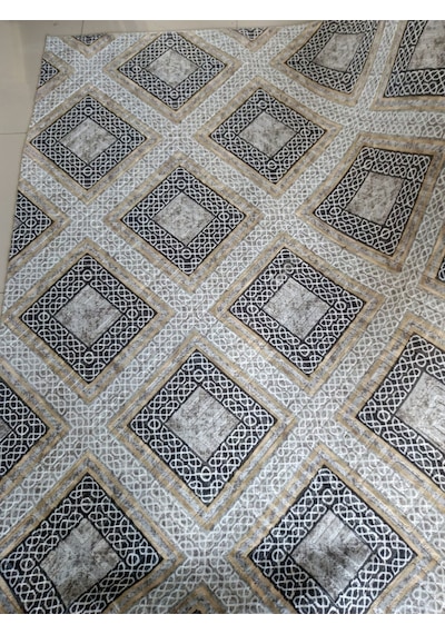 Venüs Kahverengi Yıkanabilir Kaymaz Taban Dört Mevsimlik Salon Banyo Balkon Genç Odası Kesme Halı