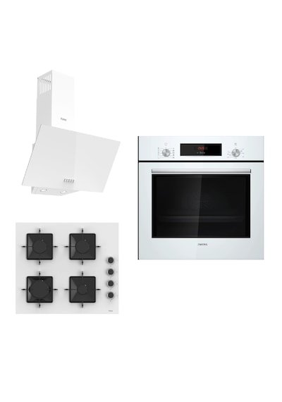 Siemens - Ferre HB012FBW1T - SS206 - D087 Beyaz Ankastre Set
