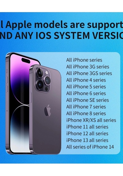 Endoskop Yılan Video Kamera Apple Uyumlu iOS Led Li 5 Metre 7 Mm Sert Kablo 2mp Full Hd