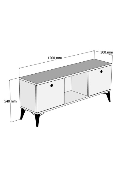 Ferniso Mobilya 120 Cm Tv Ünitesi Beyaz