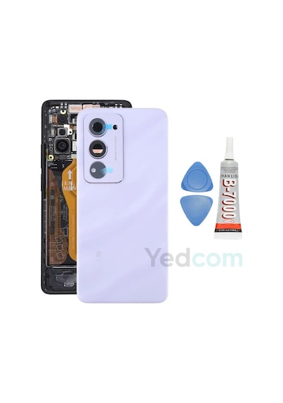 Xiaomi Redmi 15 5g Mor Kamera Camlı Arka Cam Batarya Pil Kapağı Telefon Arka Kapak