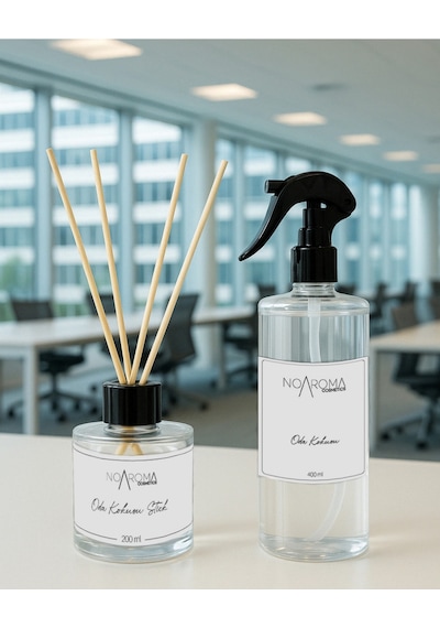 Bebek Pudrası Oda Kokusu Seti 400 Ml Sprey + 100 Ml Bambu Çubuklu Ferahlatıcı