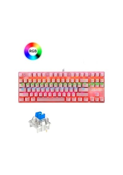 K550 Mavi Switch Mekanik Klavye-87 Tuş Tkl