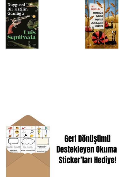 Duygusal Bir Katilin Günlüğü + Yavaşlığın Önemini Anlayan Salyangozun Hikayesi + Okuma Sticker'ları