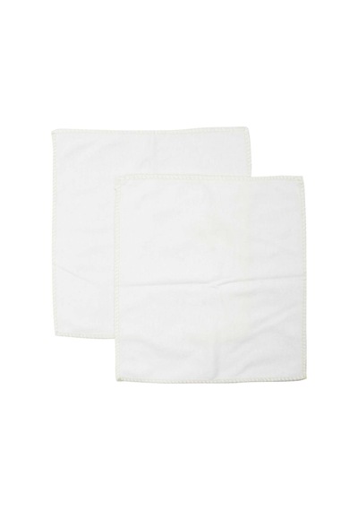 Bebegen Kız Bebek Pembe Yeşil Renkli 10'lu Penye Ağız Mendili 20x20cm Çok Renkli