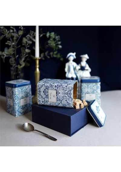Azulejos Sugar Desenli Kare Kutu, 10.5 X 10.5 X 16 Cm, 1,7 Lt