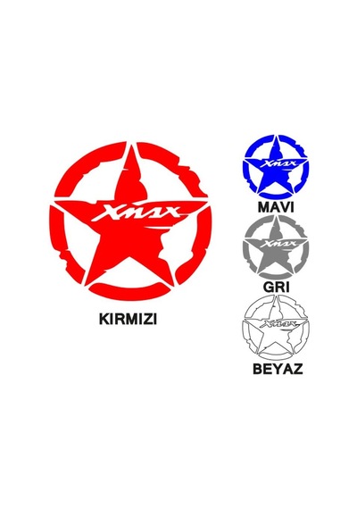 Yamaha Xmax Yan Stıcker Takım 2 Lı