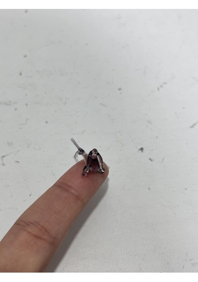 El Yapımı Mini Murano Cam Köpek Biblo A162-10