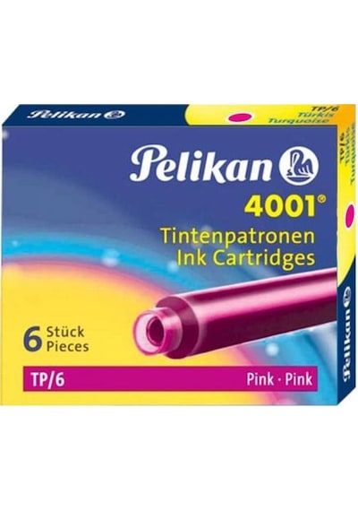 Pelikan Dolma Kalem Tüpü 6 Lı Pembe 4001