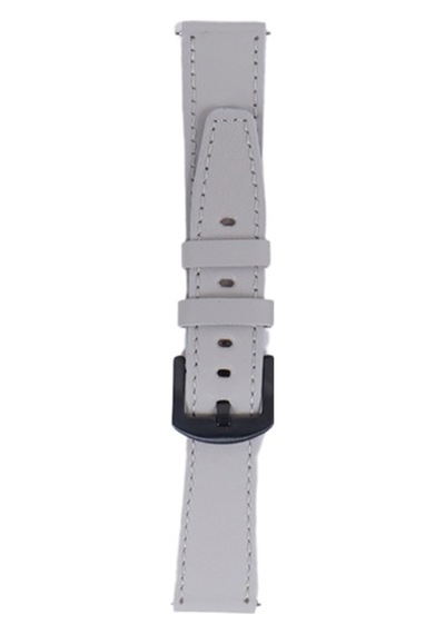 Fro Lw38-43 20 Mm Hakiki Deri Düz Krem Kordon Siyah Toka